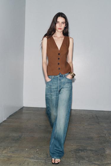 COLETE VOLUME MISTURA LINHO ZW COLLECTION - Castanho da Zara - Imagem 0