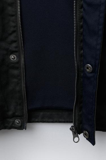 LABEL WAXED JACKET - Khaki by Zara - Image 7