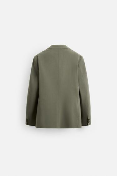 BLAZER DE COSTUME AVEC LAINE - Verdâtre de Zara - Image 6