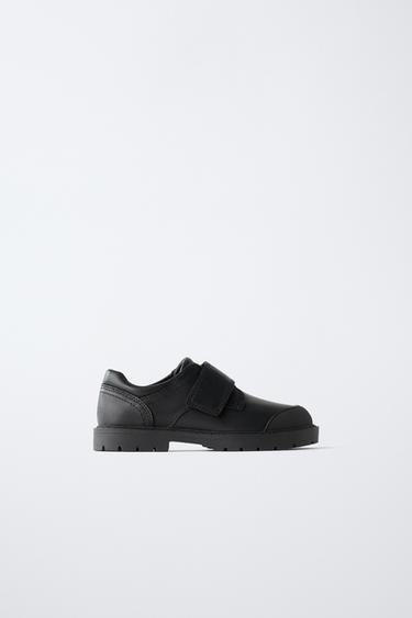 CHAUSSURES EN CUIR - Noir de Zara
