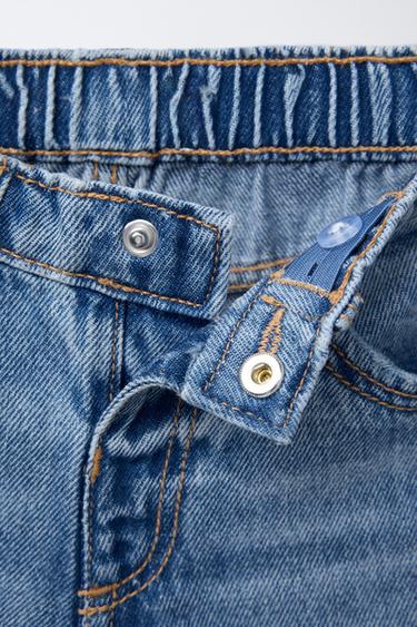 MOM FIT DENIM BERMUDA SHORTS - Mid-blue by Zara - Image 3