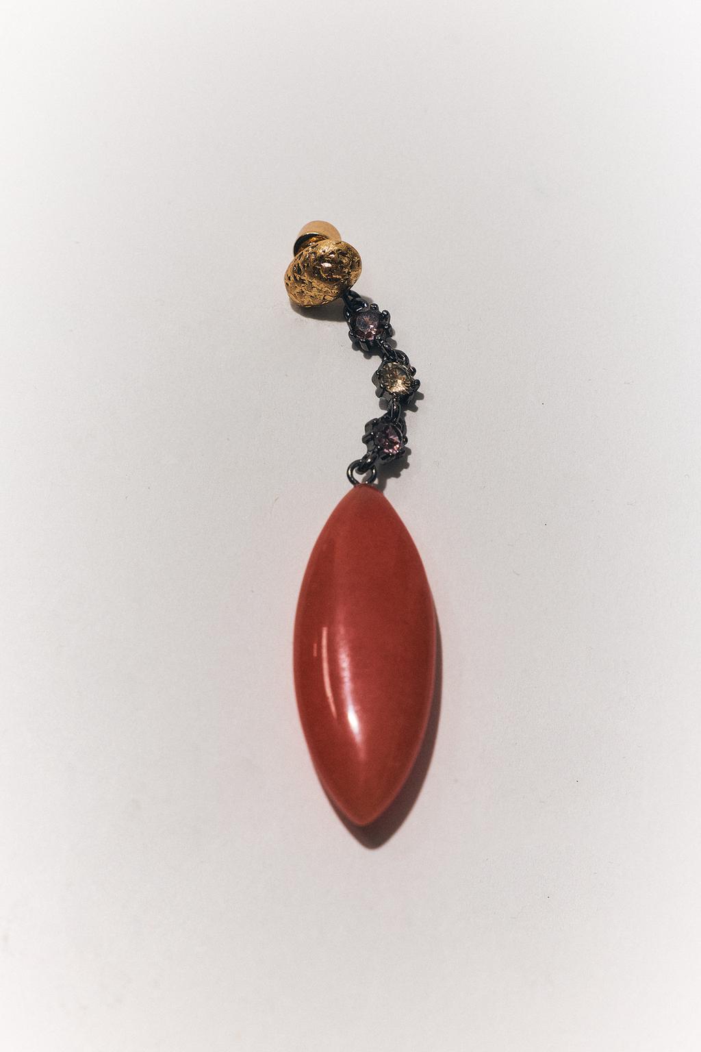 STONE AND JEWEL EARRINGS