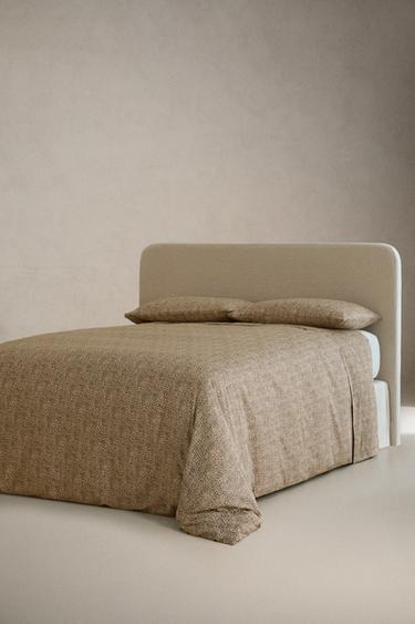 (300 THREAD COUNT) GIRAFFE SATEEN DUVET COVER — Beige 2