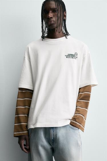 SLOGAN PRINT T-SHIRT - White by Zara - Image 6