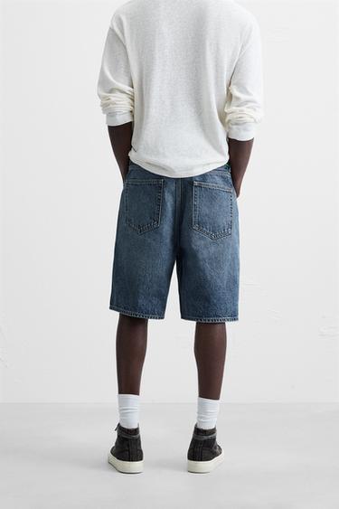 BERMUDA DENIM STRAIGHT FIT - Bleu de Zara - Image 2