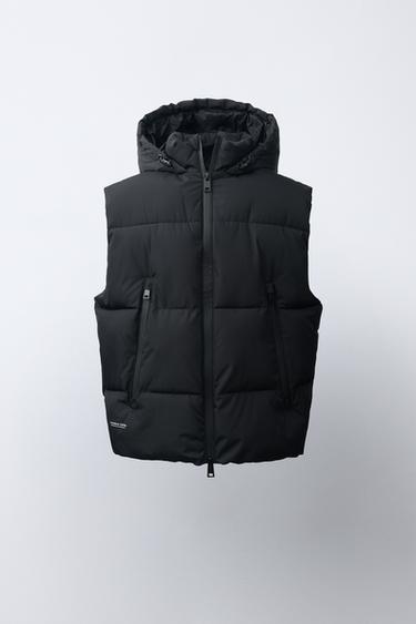 WATER-REPELLENT PUFFER VEST — Black 2