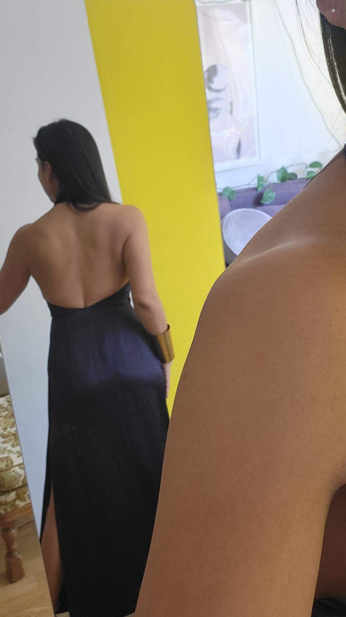 ZW COLLECTION SATIN HALTER DRESS - Image 5