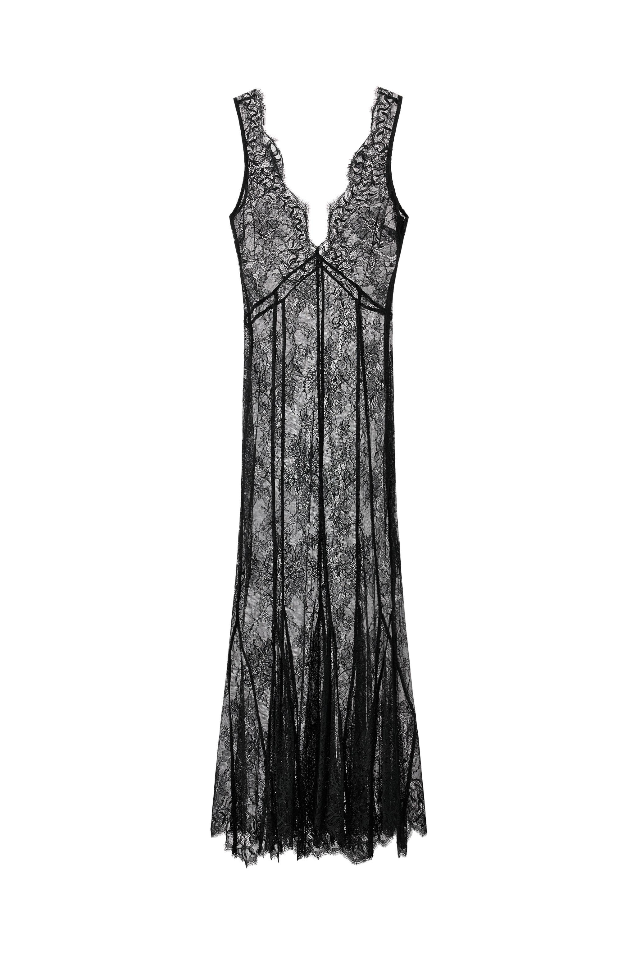 LONG LACE CAMISOLE DRESS