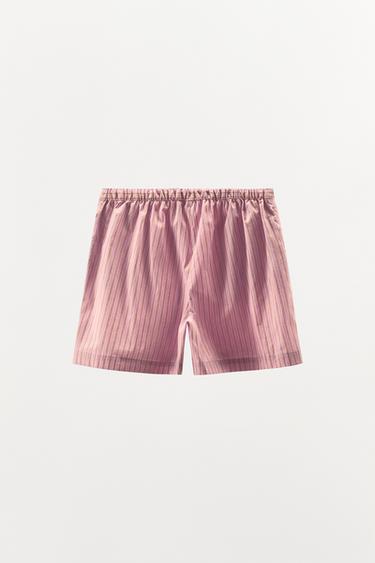 STRIPED SHORTS WITH COTTON - Pink by Zara - Image 3