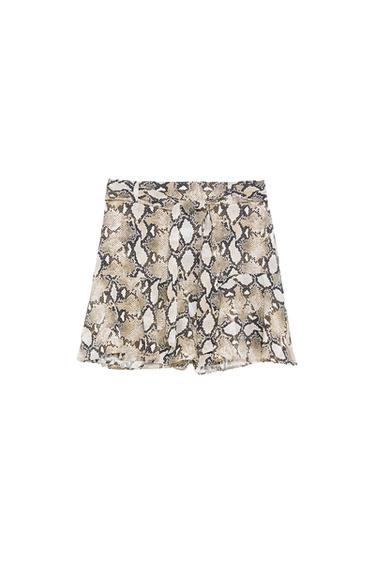 ANIMAL PRINT BERMUDA SHORTS