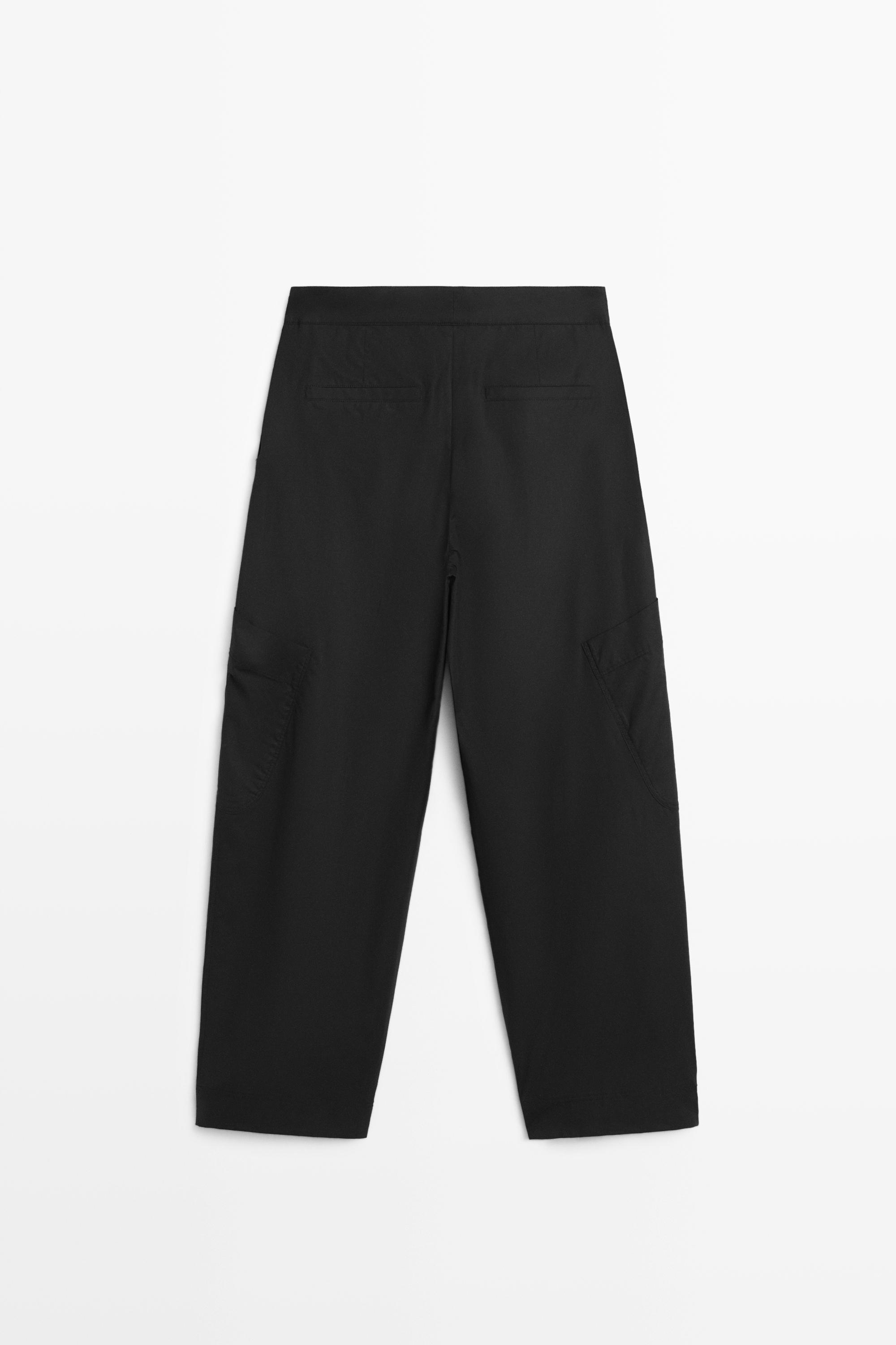Pantalon cargo barrel fit