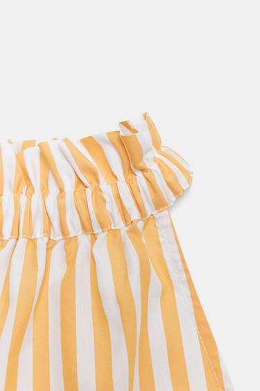 STRIPED VOLUMINOUS TOP WITH BOW - Printed by Zara - Image 6