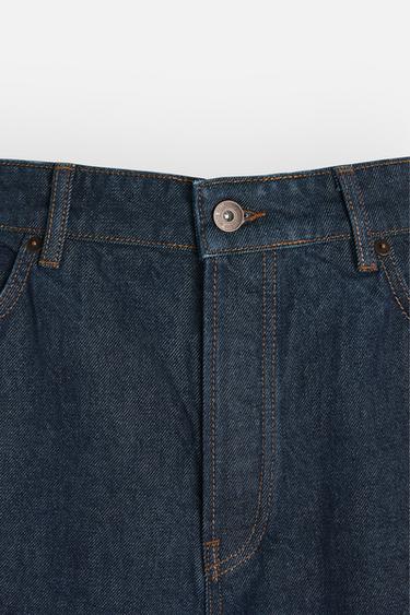 SLIM FIT JEANS - Navy blue by Zara - Image 6