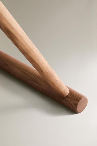 LINEN ASH FOLDING STOOL - Light blue by Zara - Image 3