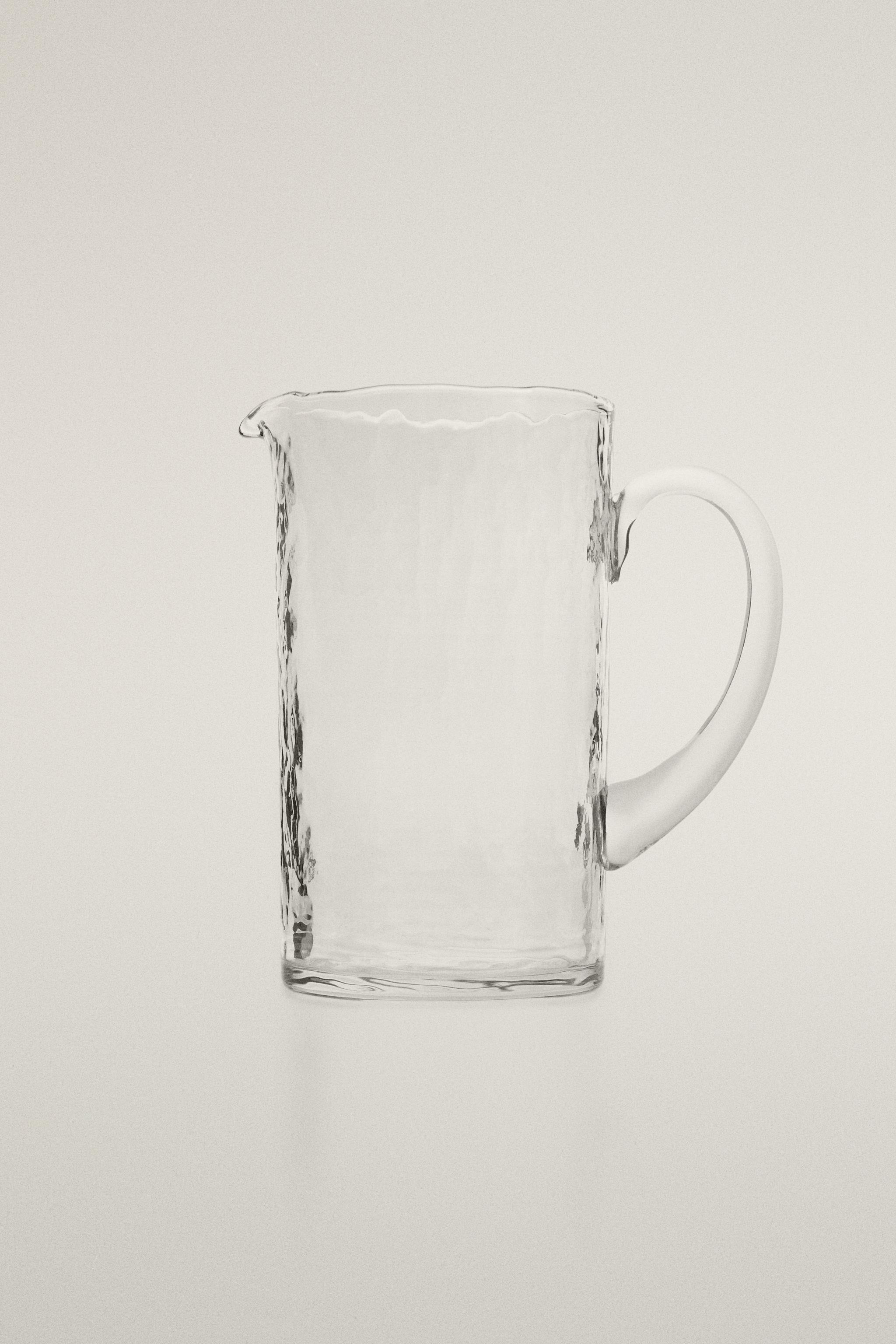 HAMMERED GLASS PITCHER - Transparent | ZARA United States