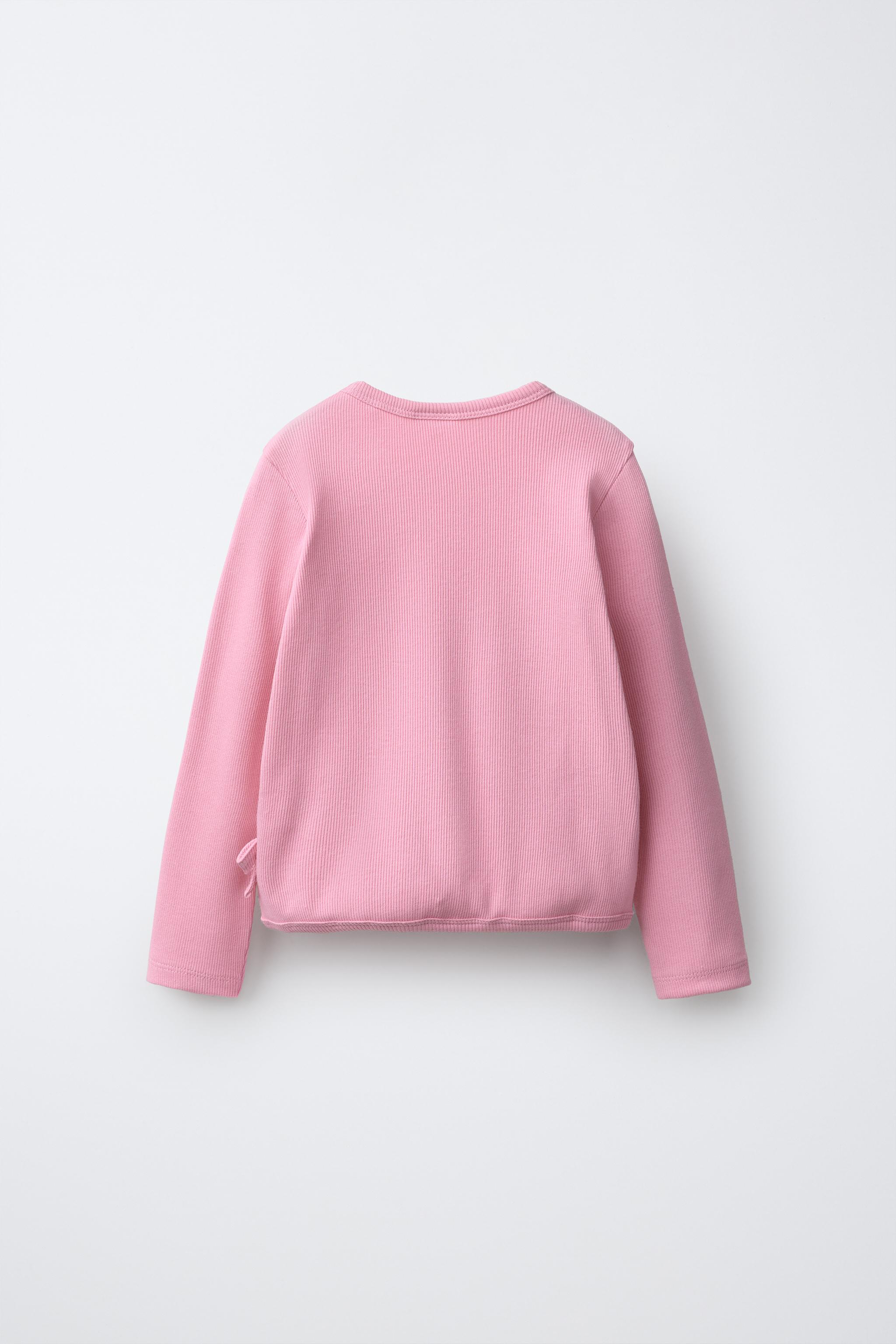 RIBBED WRAP BOW TOP