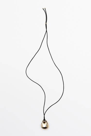 Collar pieza ovalada bag - Dorado de Zara