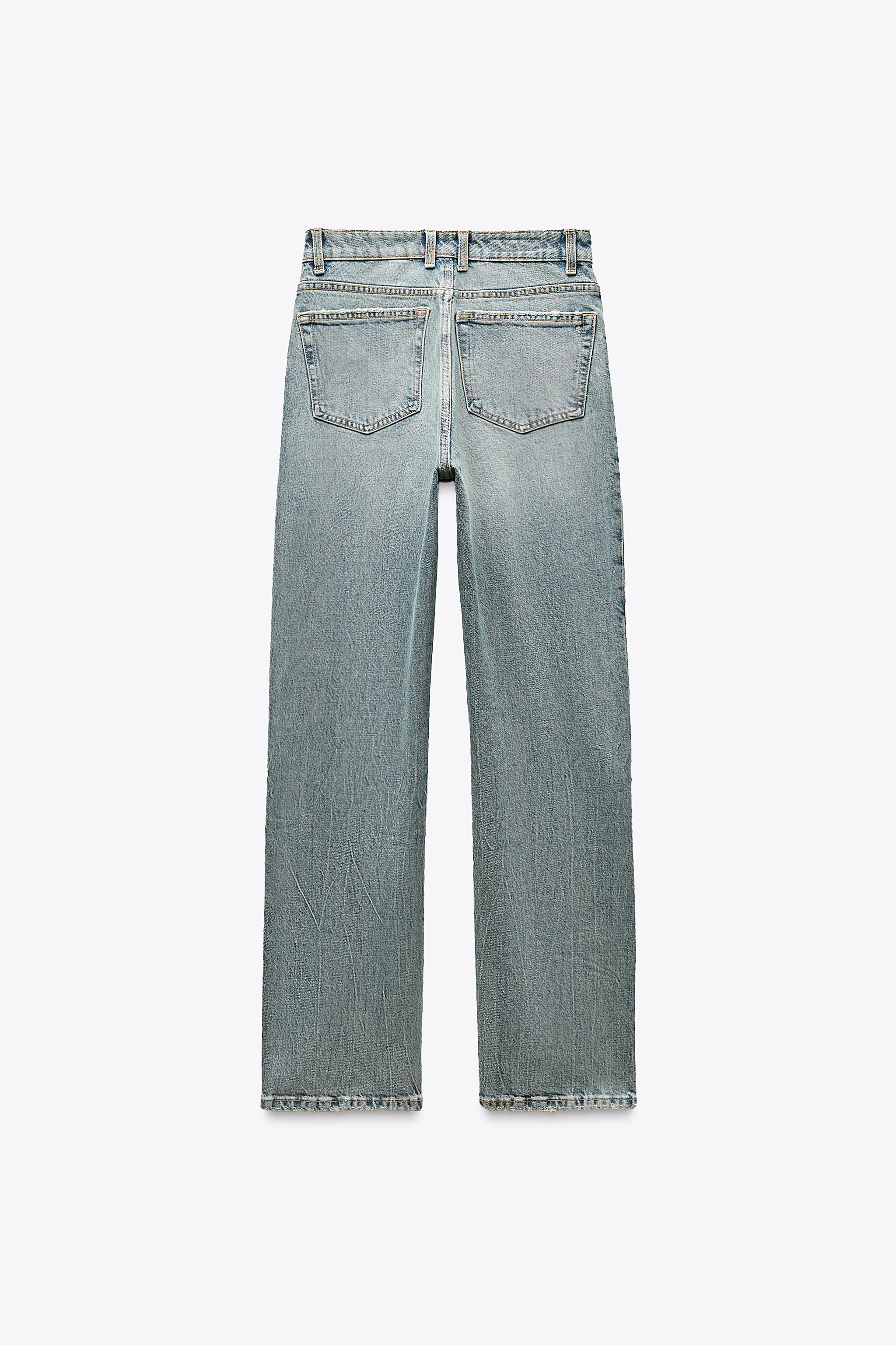 TRF ストレートハイウエストジーンズ - ブルー | ZARA Japan / 日本