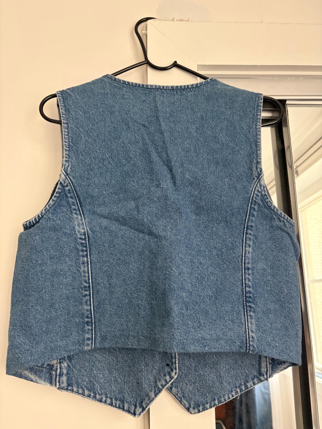 WOMEN DENIM BLAZER VEST - Image 2