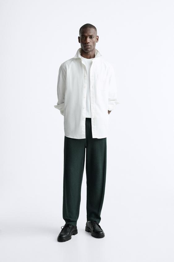 KNIT JOGGING TROUSERS - Green | ZARA South Africa