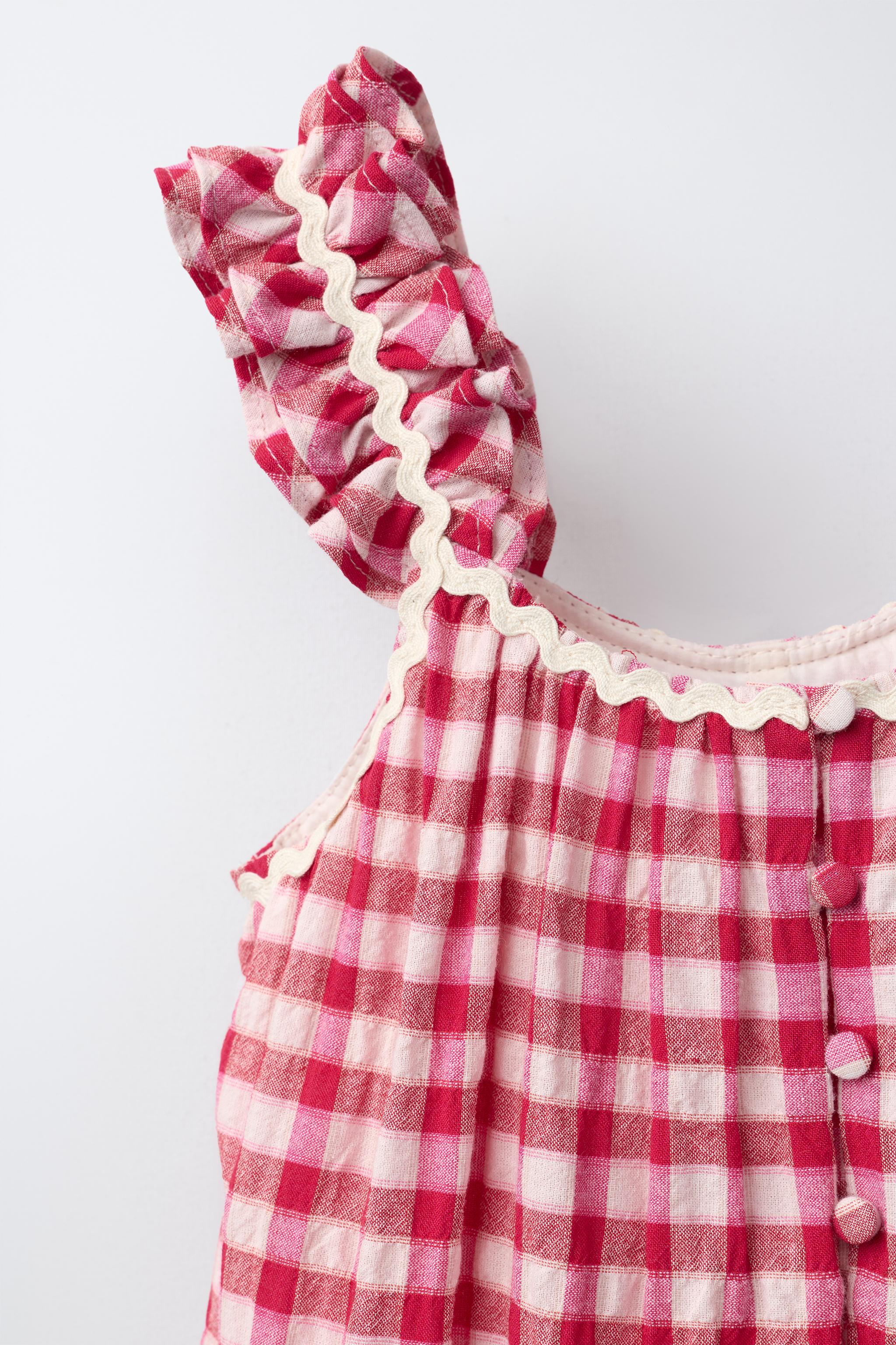WAVY PLAID SHORT JUMPSUIT