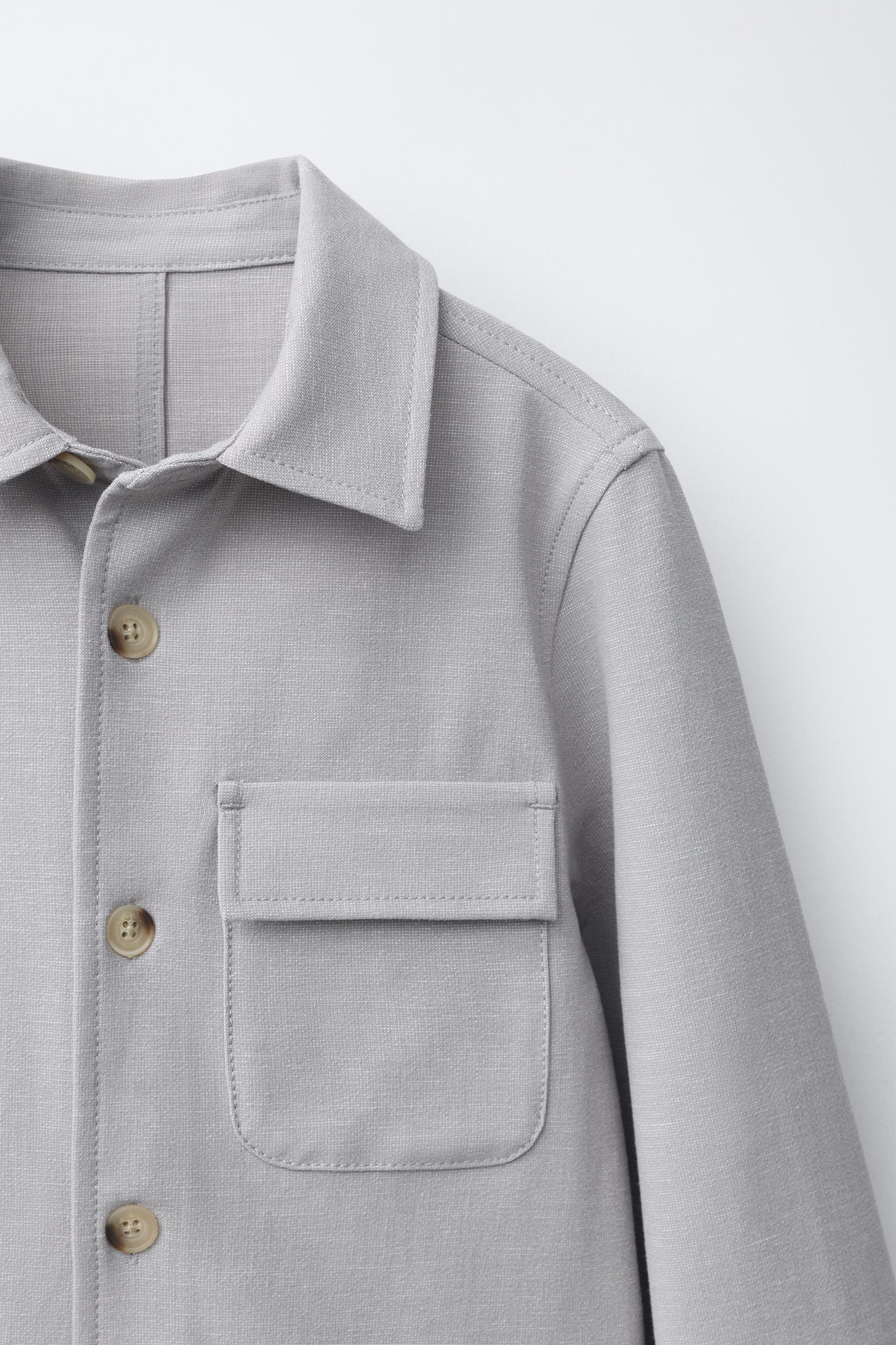 Детские рубашки Zara POCKET OVERSHIRT — фото 4