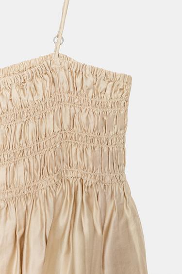 TOP SATINÉ DENTELLE - Vison de Zara - Image 9