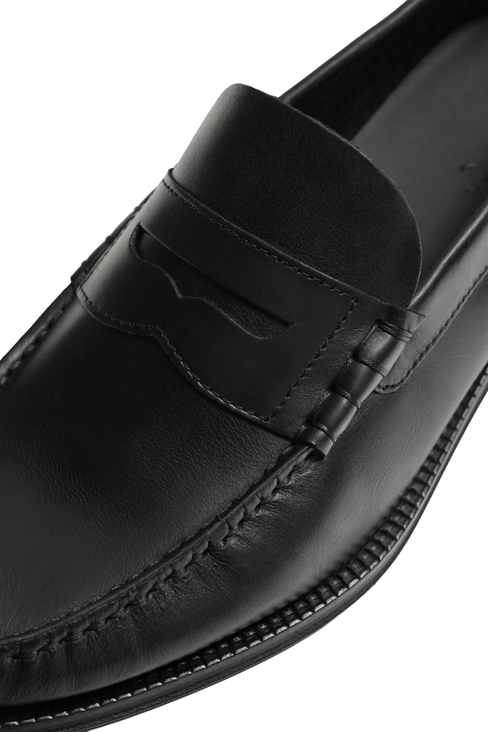 LEATHER PENNY LOAFERS