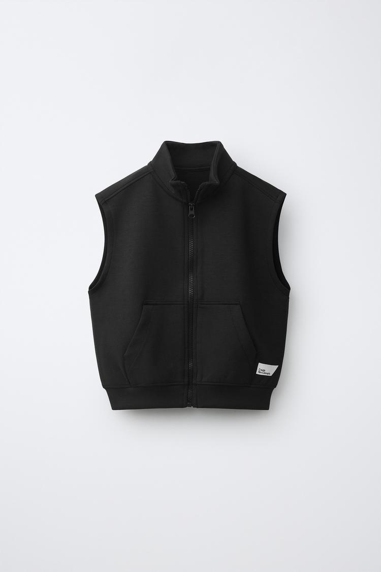 Chaleco interlock etiqueta