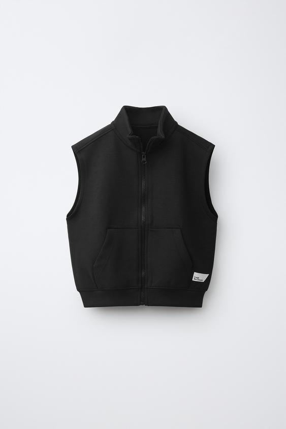 INTERLOCK-WESTE MIT ETIKETT - Schwarz von Zara - Bild 0