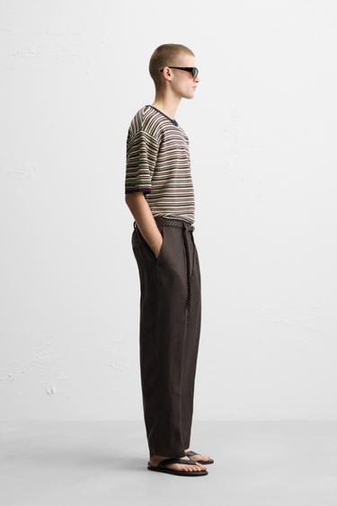 STRIPED KNIT T-SHIRT - Multicoloured by Zara - Image 4