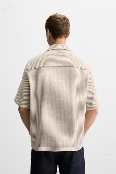 CHEMISE POLO STRUCTURÉE - Marron de Zara - Image 2