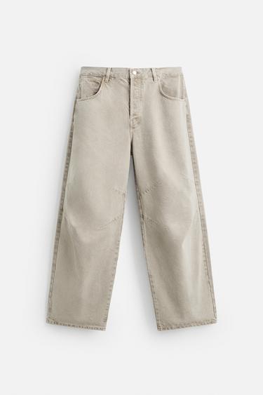 Zara RELAXED FIT JEANS - Faded pink - Image 0