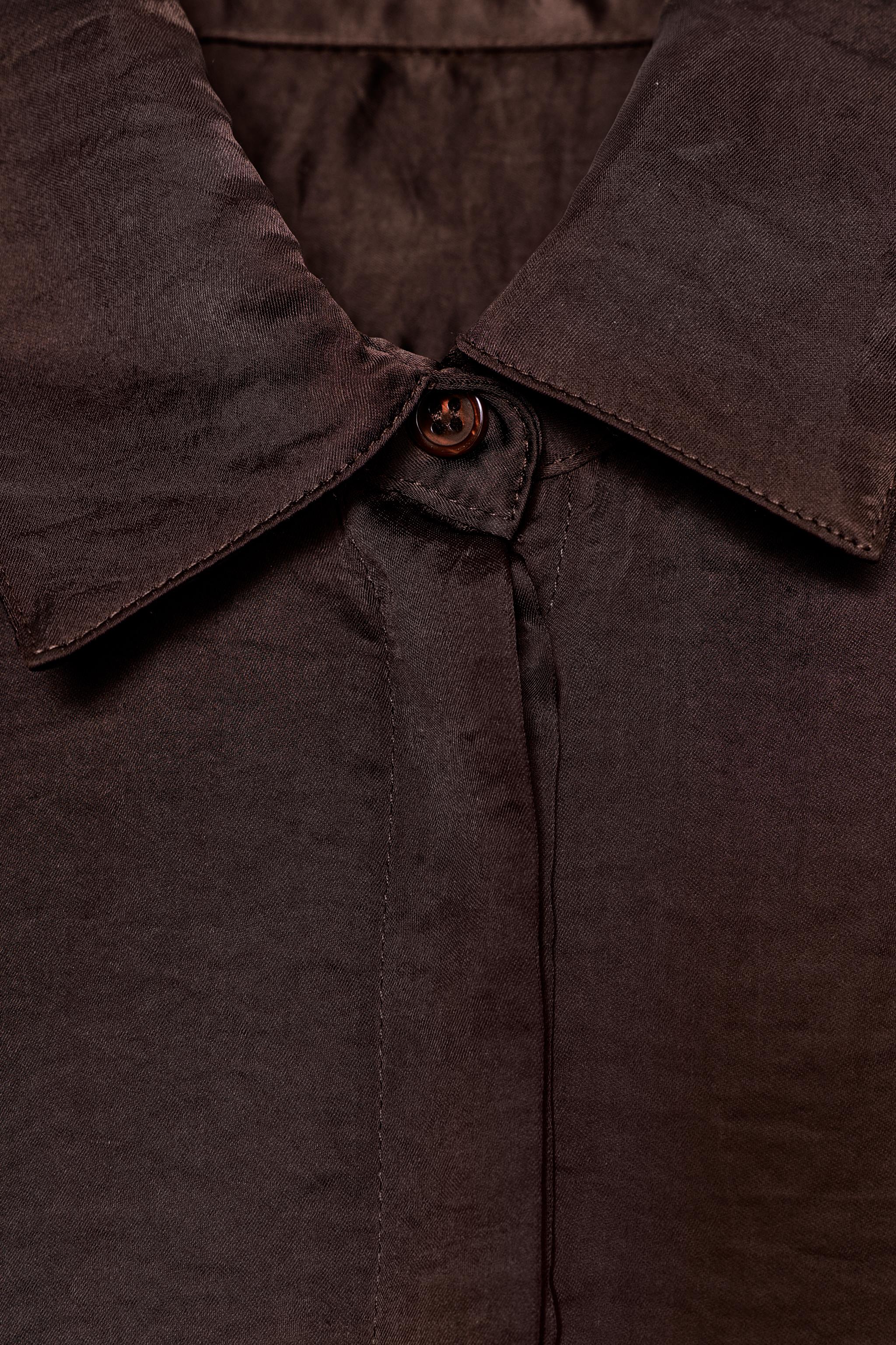 SATIN EFFECT SHIRT ZW COLLECTION