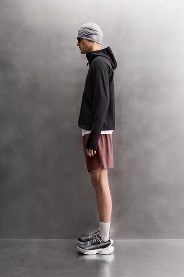 TECHNICAL FLEECE-LINED HOODIE - Black by Zara - Image 3