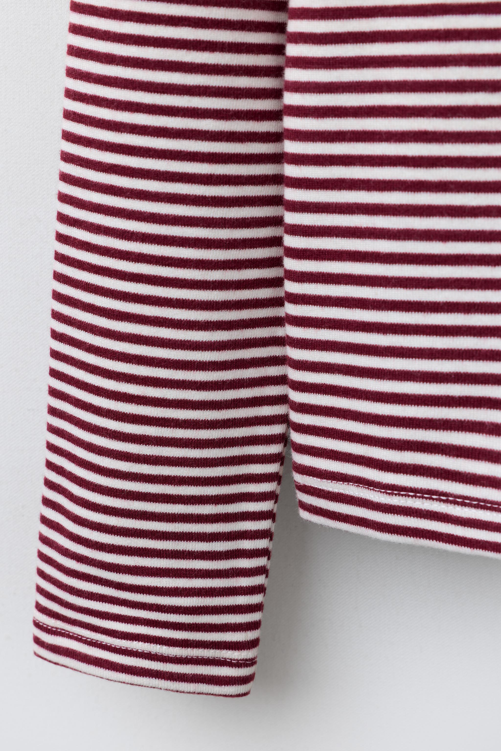 T-SHIRT À RAYURES AVEC MODAL