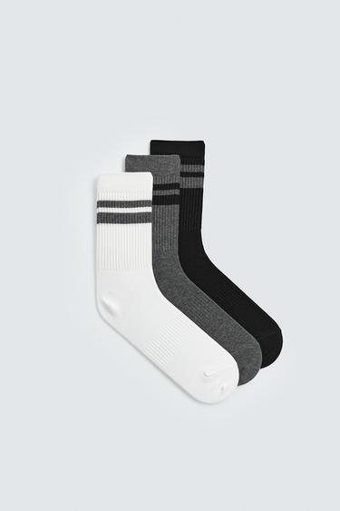 STRIPED SOCKS 3-PACK - various by Zara