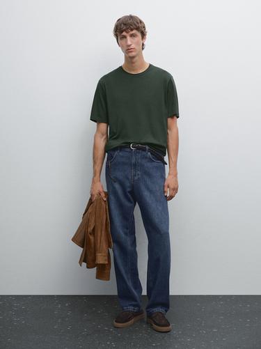 Camiseta mezcla algodón - Botella de Zara - Imagen 0