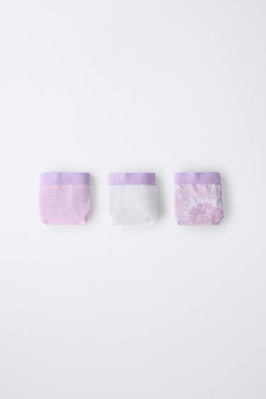 6-14 AÑOS/ PACK TRES BRAGUITAS MAUI & SONS ® - Malva de Zara