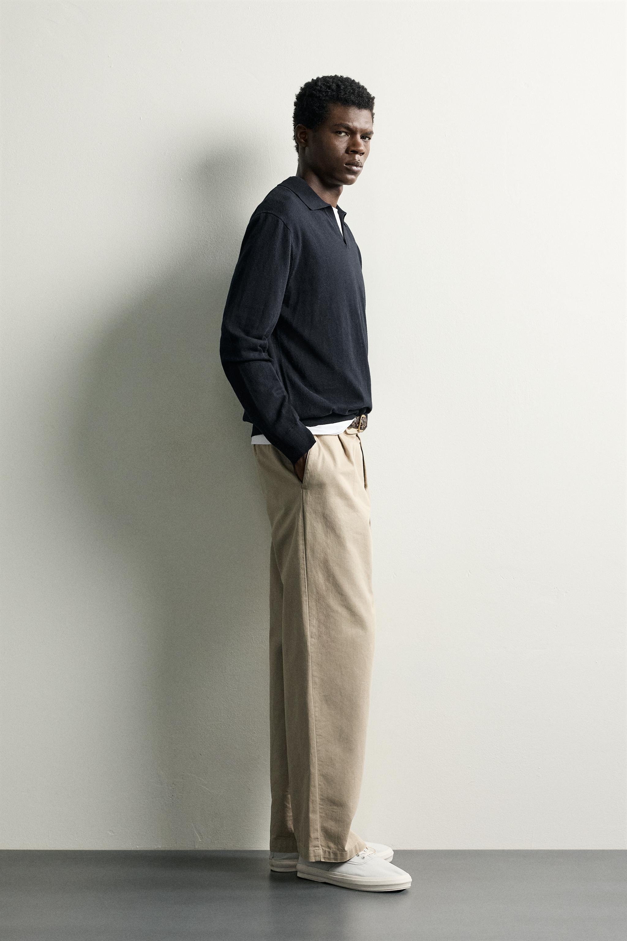 COTTON-BLEND REGULAR FIT KNIT POLO
