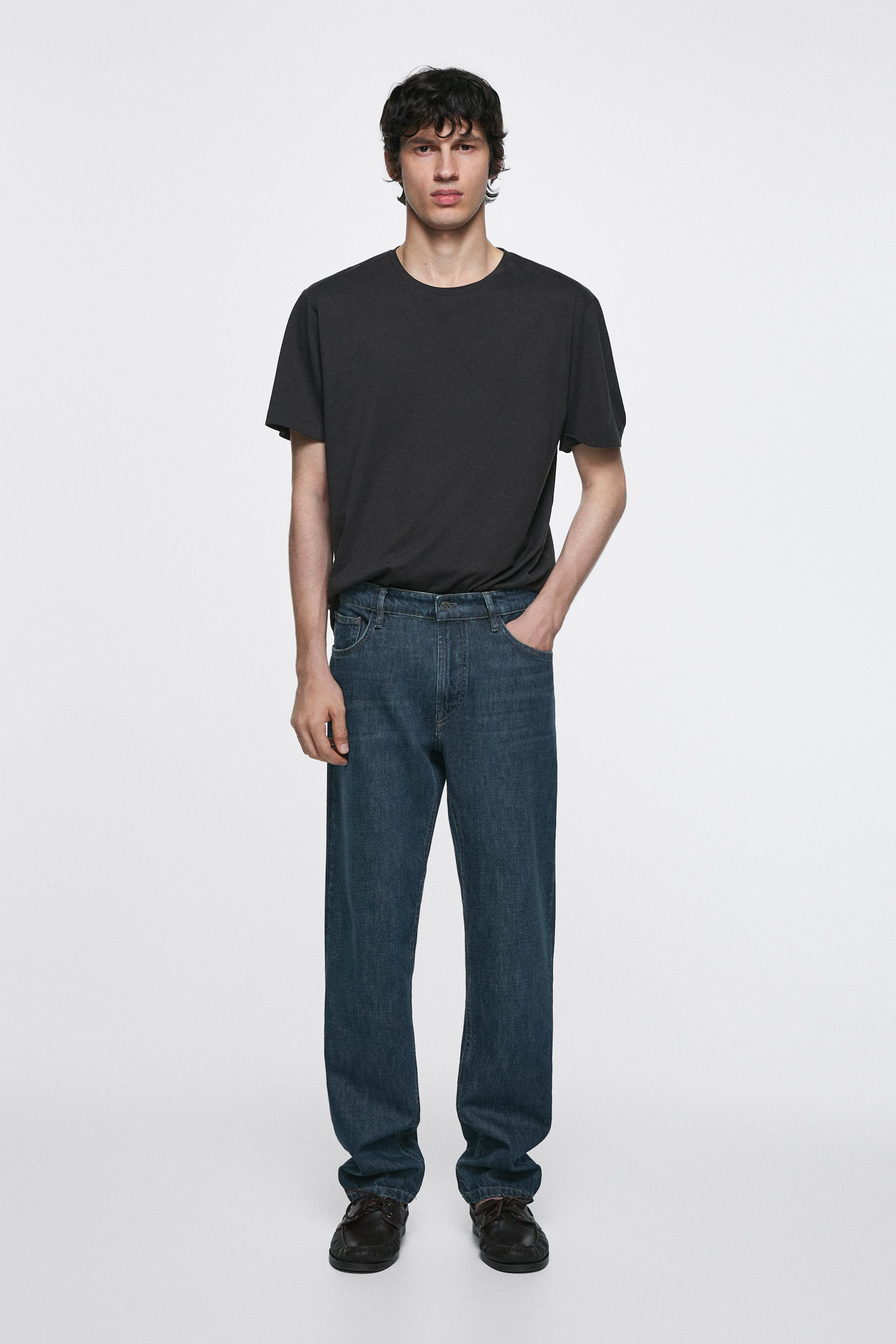 Tapered fit jeans — Navy blue