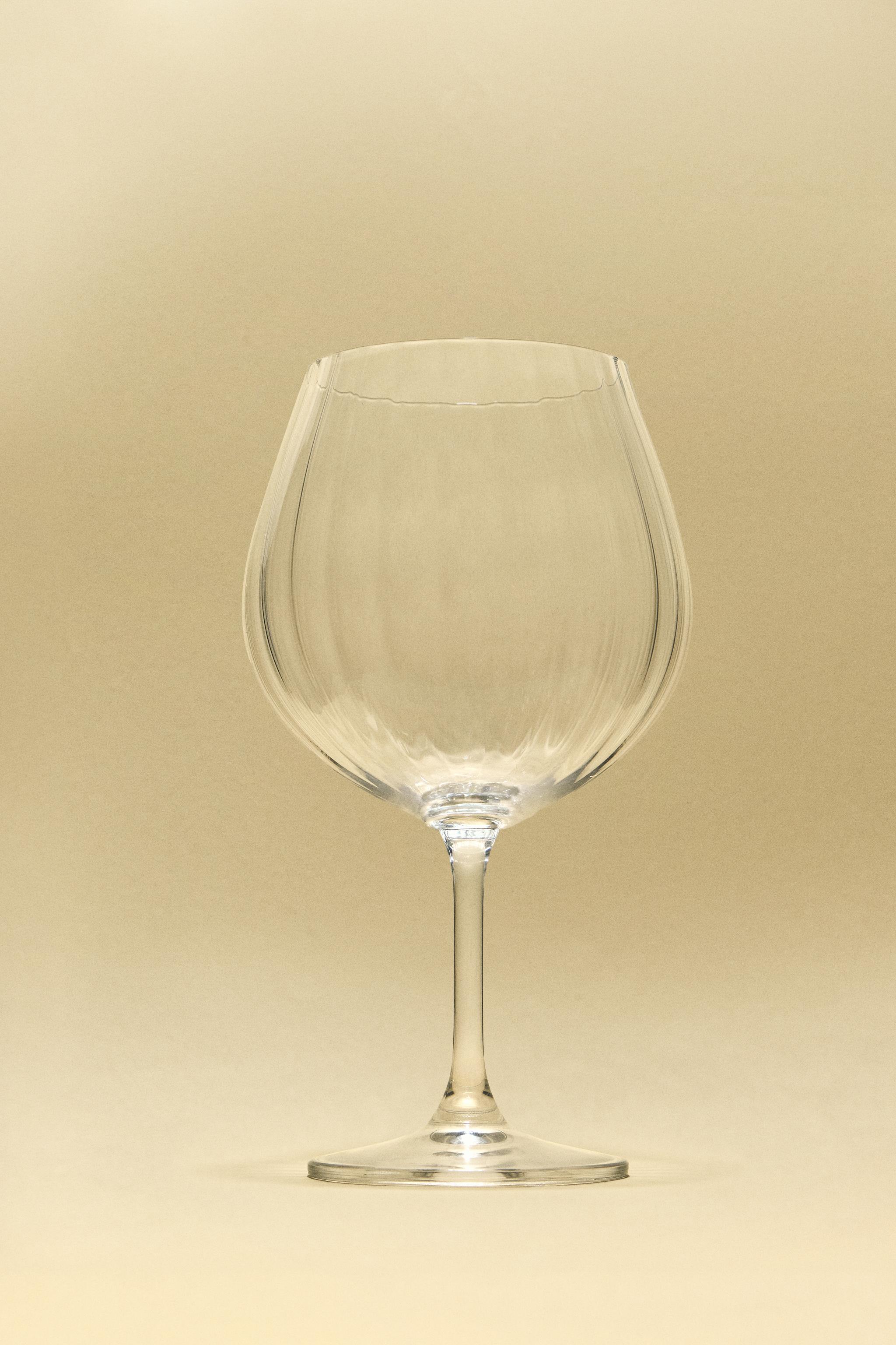 VERRE À PIED CRISTALLIN RELIEF