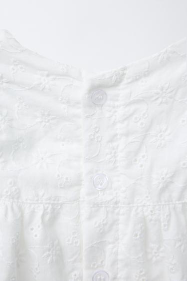 DRESS AND BRIEFS WITH SWISS EMBROIDERY - White by Zara - Image 2