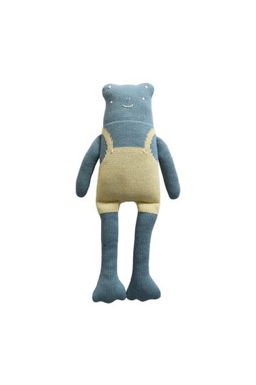 CHILDREN'S FROG SOFT TOY - Light green by Zara