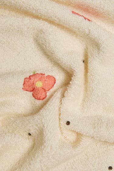 SERVIETTE DE PLAGE FLEURIE - Crème de Zara - Image 2