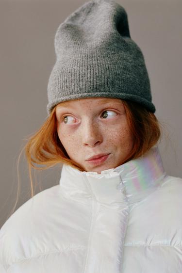 MEGZTA VILNONĖ KEPURĖ – Pilkas – „Zara“