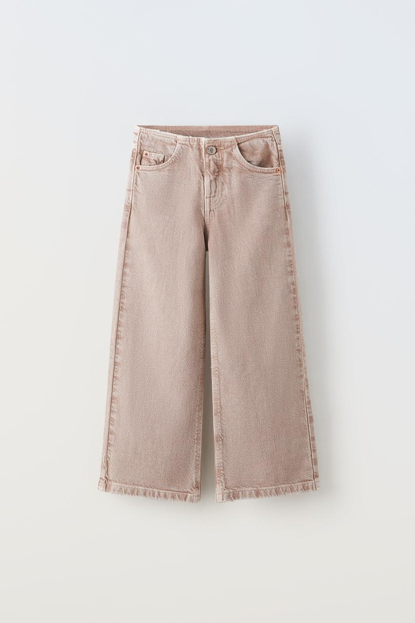 WIDE LEG JEANS - Faded pink