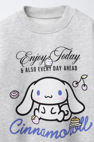 SWEAT IMPRIMÉ CINNAMOROLL © SANRIO - Gris chiné de Zara - Image 2