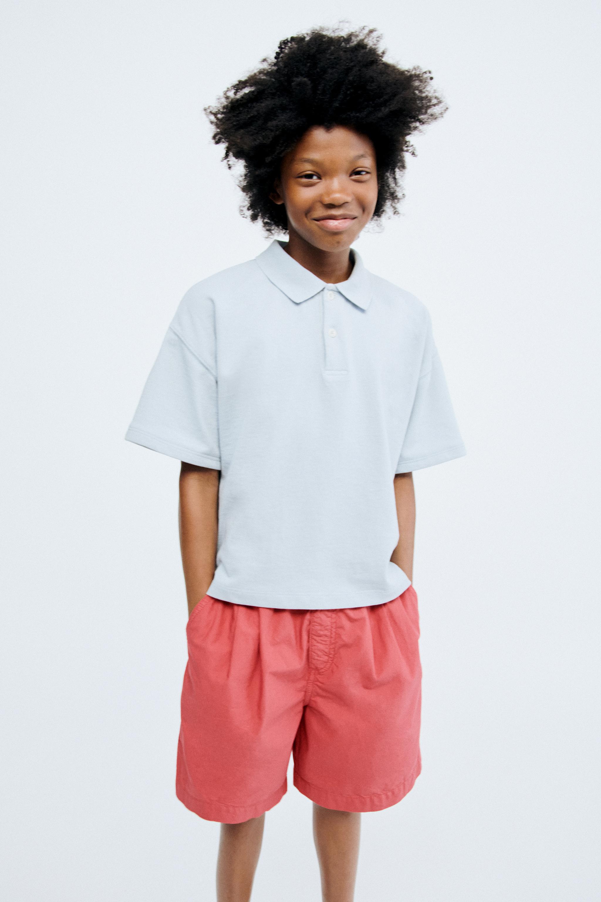 STORIESZ - PLAIN POLO SHIRT — Light blue