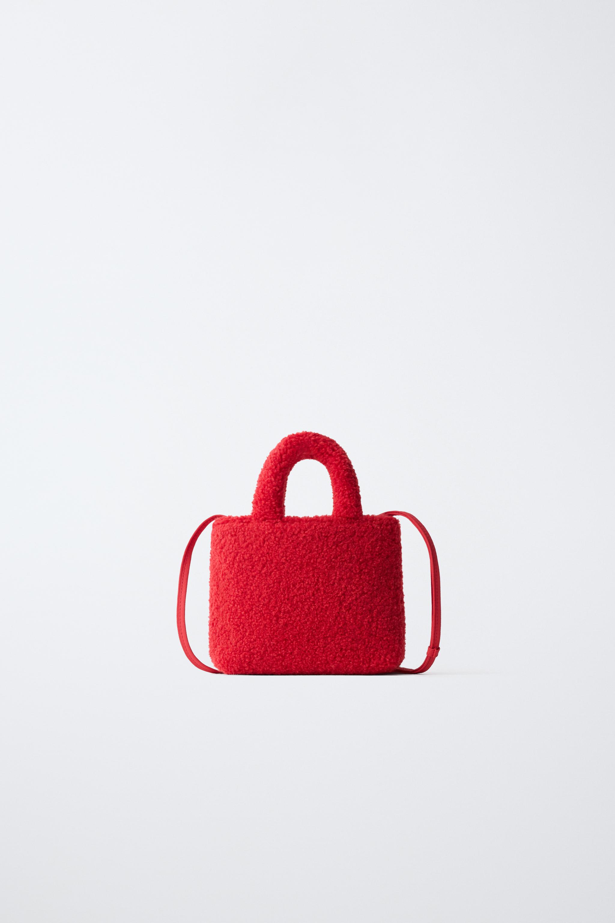 FAUX SHEARLING BAG